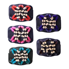 Ретро двойной, отделанный бисером волос Волшебная расческа клип бусины эластичность шпилька эластичные волосы расчески шпильки для женщин аксессуары для волос