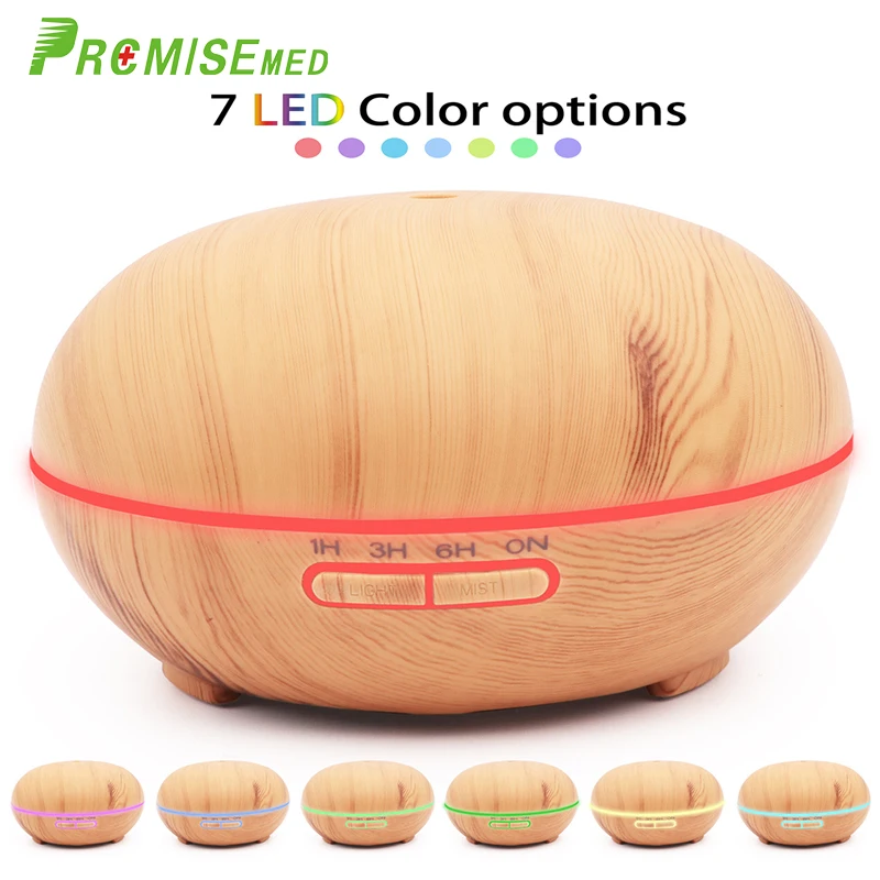 

PRCMISEMED USB 500ML aromatherapy air diffuser ultrasonic air humidifier mute design essential oil cold fogger car officehome