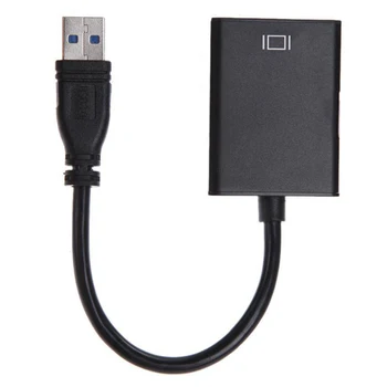 

USB 3.0 Male to HD Female Adapter 1080P Video Cable PC Laptop Notebook Projector HDTV Converter