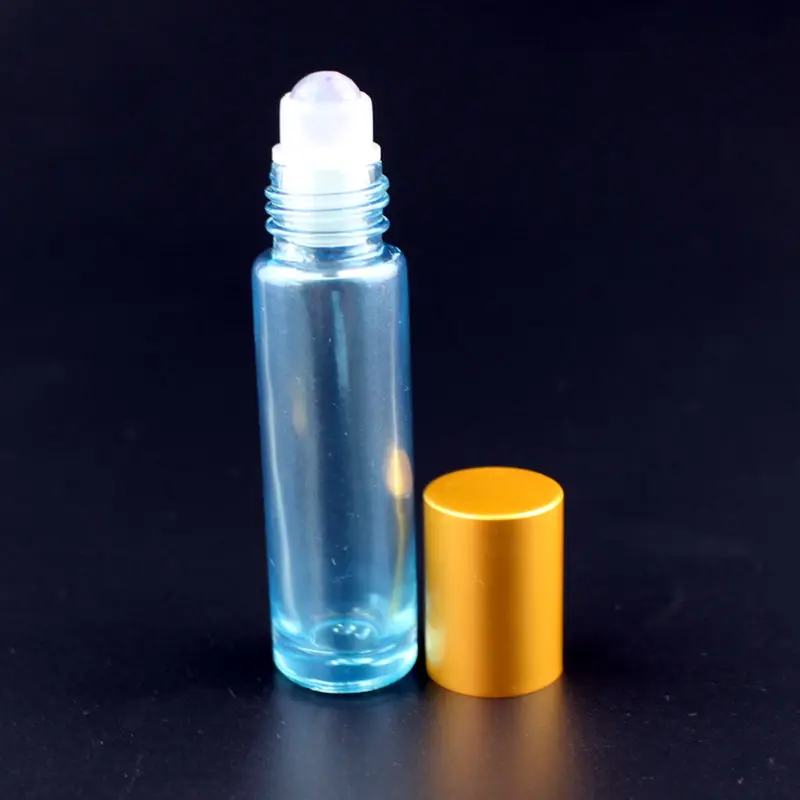 10 Вт, 30 Вт, 50 шт. природным драгоценным камнем роликовая Бутылка 10 мл толстое эфирное масло на бутылках пустые перезаправляемые парфюмерные флаконы