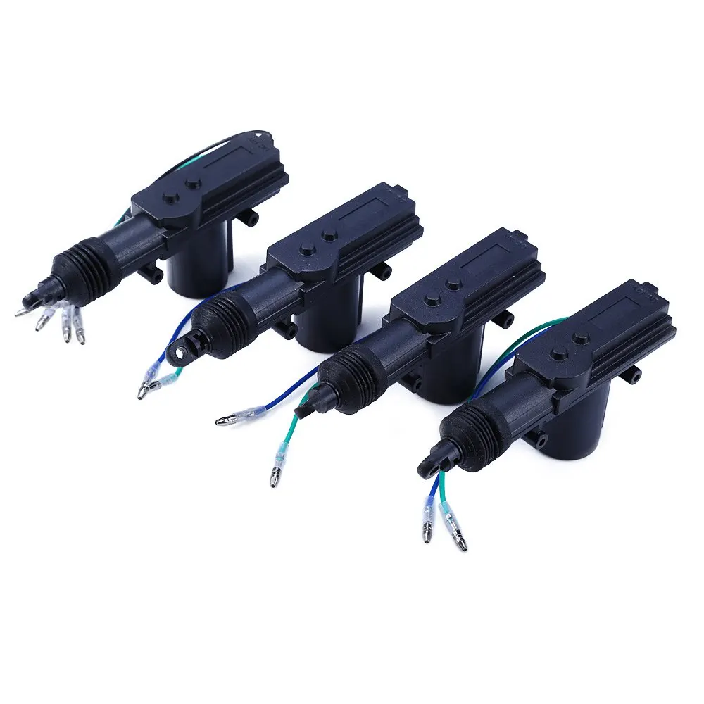4pcs Universal 360 Degree Rotation Car Auto Remote Central Alarm Security Kit 4 Door Bracket Locking Keyless Entry System