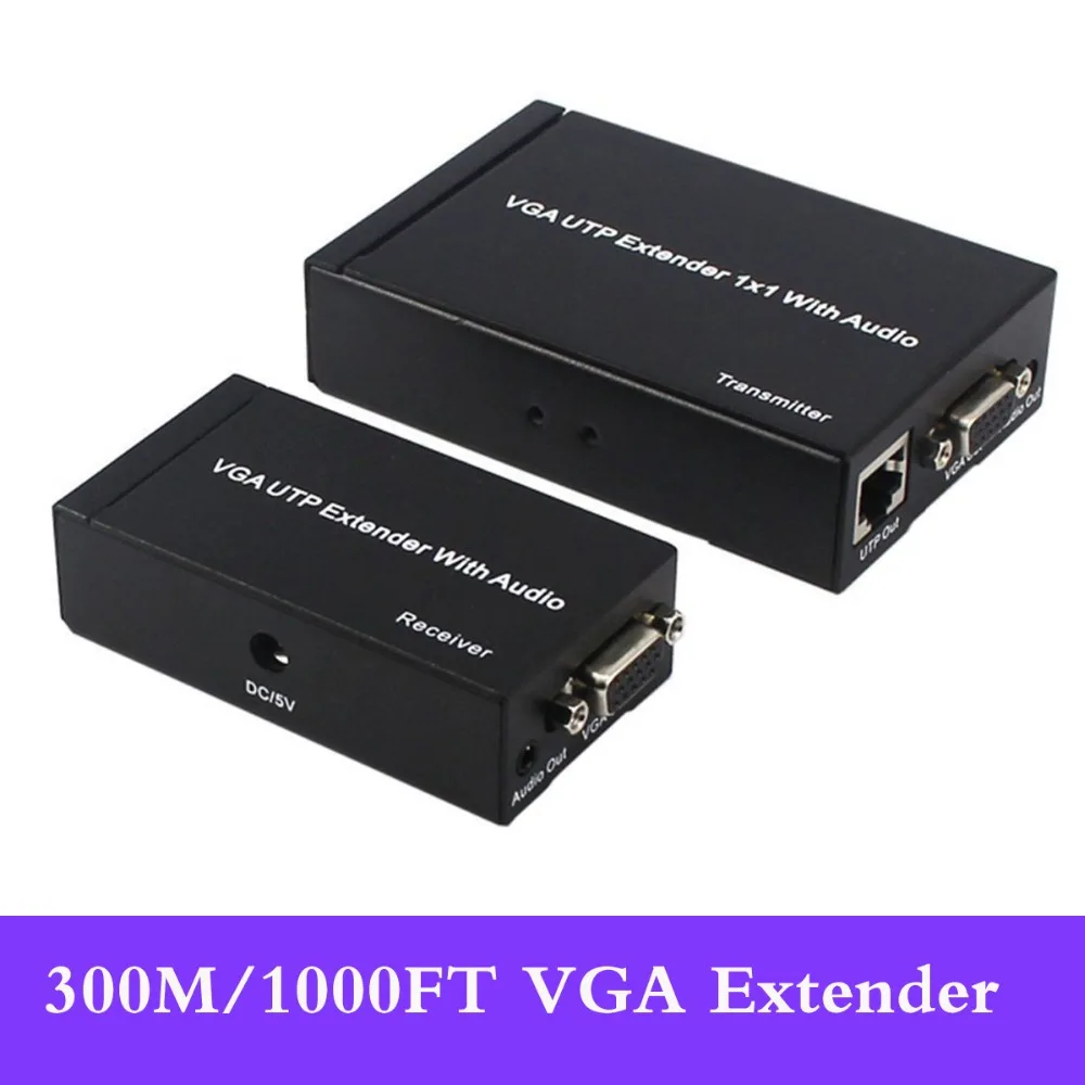 Puzhijie 300m Vga Extender Over Cable Over Vga Over