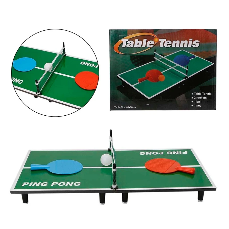 

Mini Desktop Table Tennis Toy Ping Pong Board Games Set Kids Xmas Party Gift New