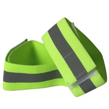 1 пара Светоотражающие отражатели на руку высокая видимость безопасность для бега Велоспорт ходьба напульсники светоотражающие полоски на ногу ходовая передача