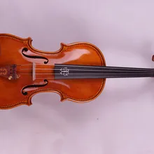 4 строка 4/4 Скрипка Ebony запчасти Клена Пламени Античная Лак Ель Мастер Мощный Звук Pro#6