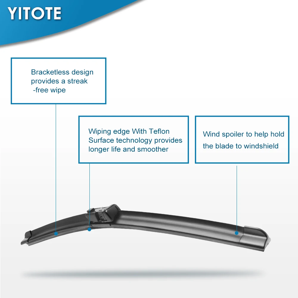 YITOTE стеклоочистителей ветрового стекла для Citroen DS4 Fit кнопочные рычаги 2011 2012 2013