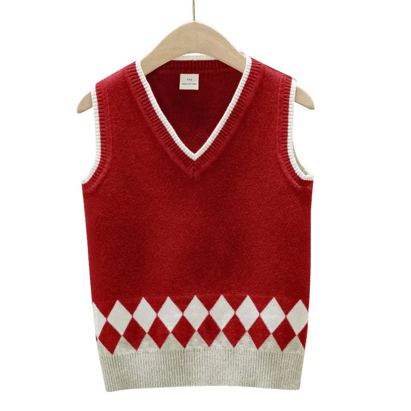 

Autumn Winter Knitted Vest Baby Toddler Girls Boys Sweaters Kids Cartoon Sweater Cardigan Boy Girl Tops Children Clothes
