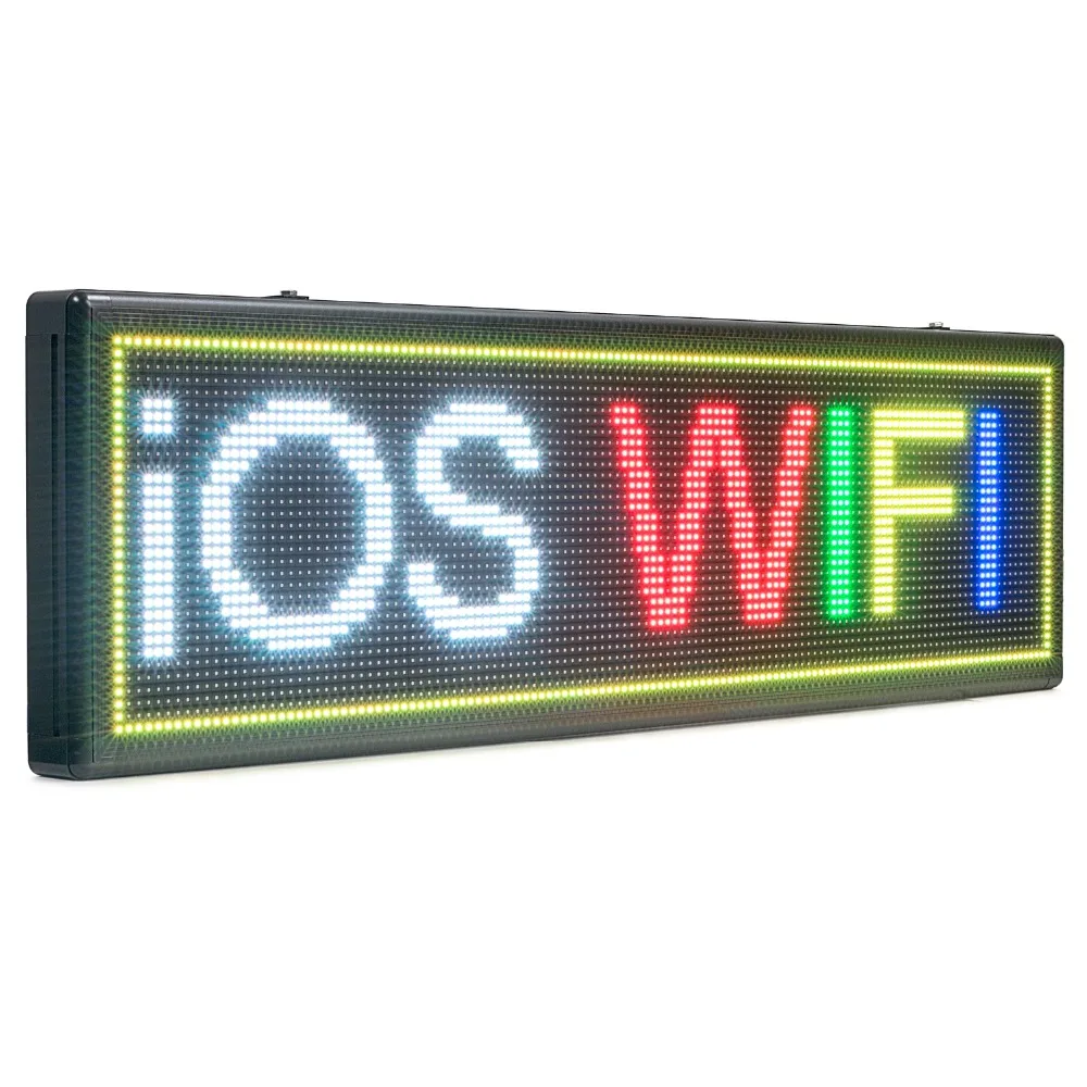 

294CM Outdoor Waterproof RGB Full Color LED Display Panle wifi Programmable scrolling Message Board for Shop window Ad business
