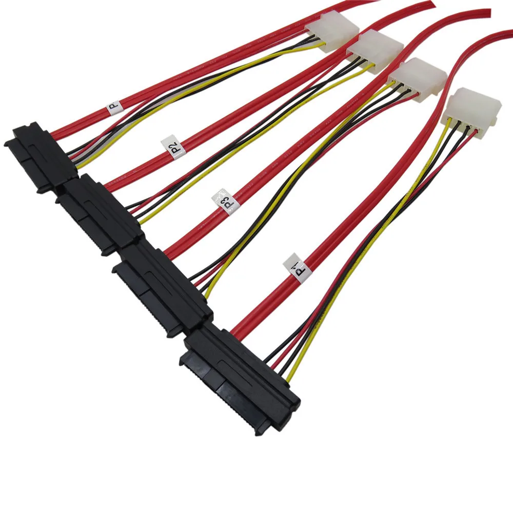 Mini SAS 4i SFF 8087 36P до 4 29Pin Sff 8482 красный кабель 100 см|cable mini usb|mini heatercable zipper |