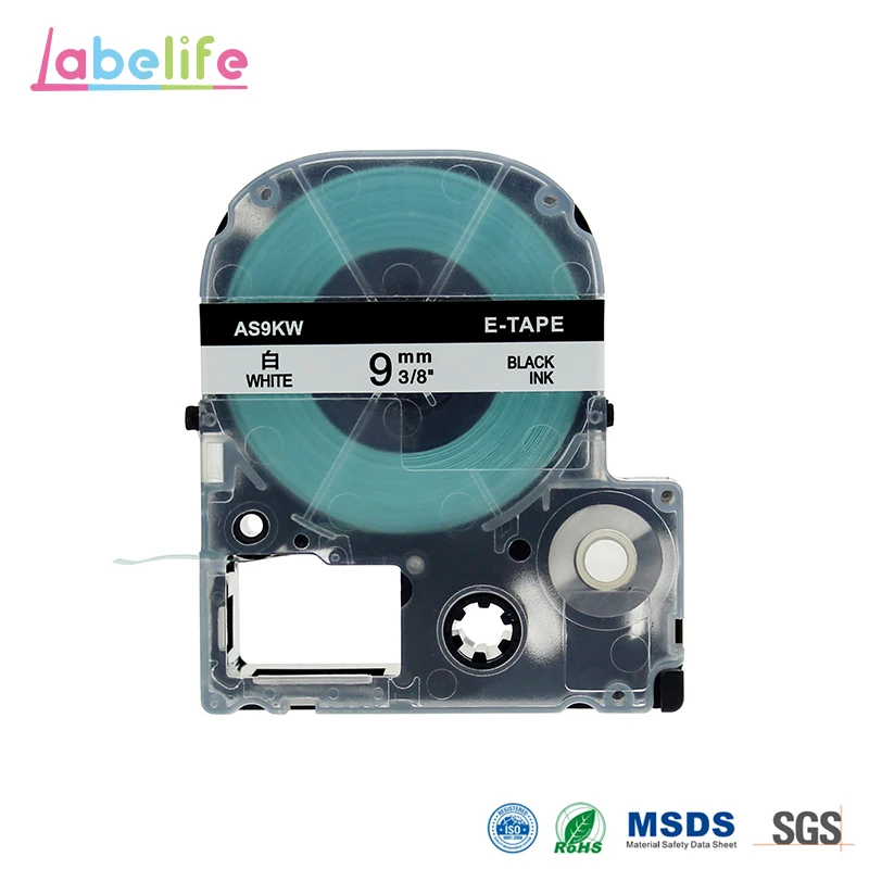 Labelife SS9K For Epson LabelWorks Tape cartridge White 9mmX8m