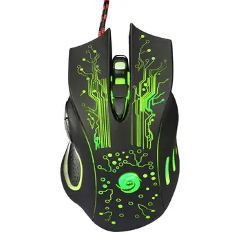 

Silent Click Wired Gaming Mouse Breathing light 6 Buttons 2400DPI Mute Optical Computer Mouse Mice for PC Laptop souris gamer