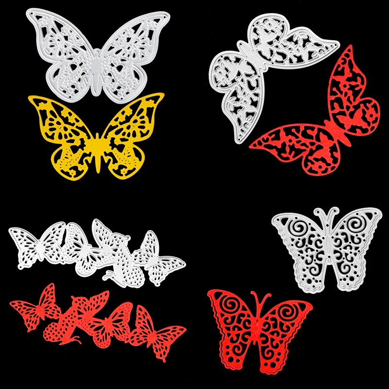 

Different Shapes Butterflies Cutting Dies For Scrapbooking Photo Album Embossing DIY Paper Cards Making Decorative Stencil Craft