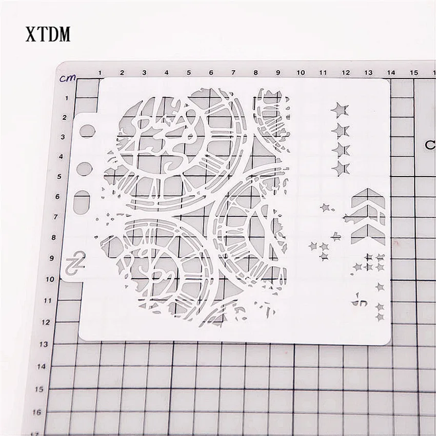 Шестерня DIY торт скрапбук трафареты полые украшения Печать Кружева линейка День святого Валентина