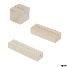 Прямая поставка и 1 шт. скос из натурального дерева зажимы для заметок Держатель для фото зажимы подставка для карт рабочего стола сообщение ремесла 6 июня