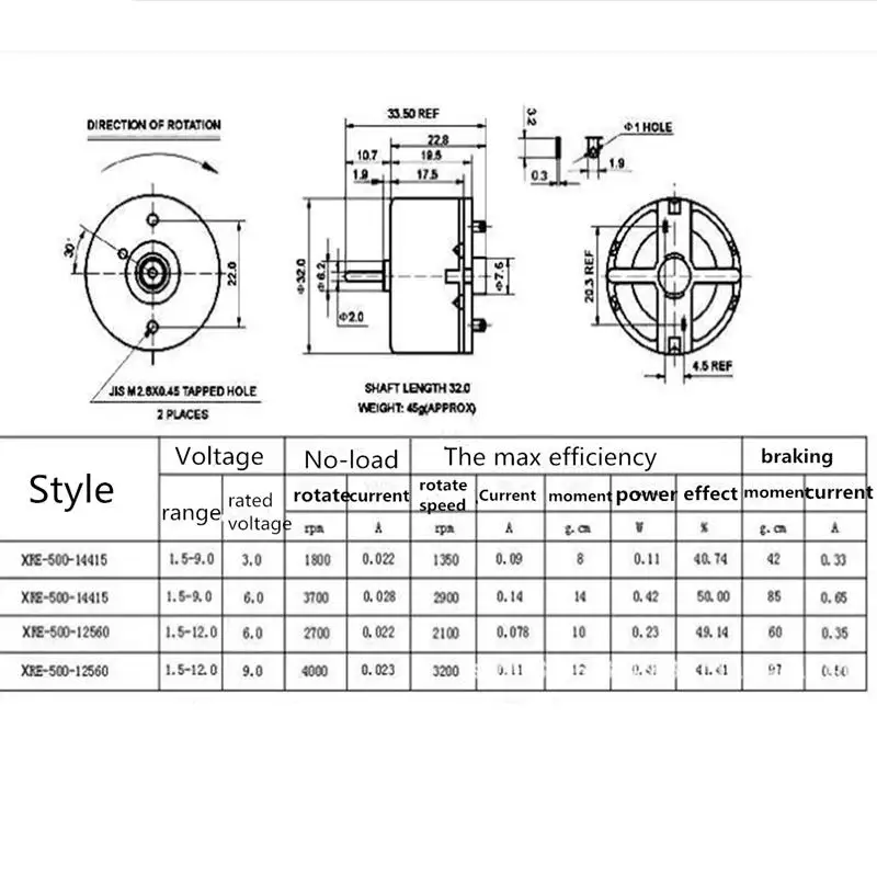 DC 3 V-12 V Электрический микро VDC DVD Мотор 3 V-2700 RPM 6 V-4000 RPM RF-500TB-12560 Лучшая цена