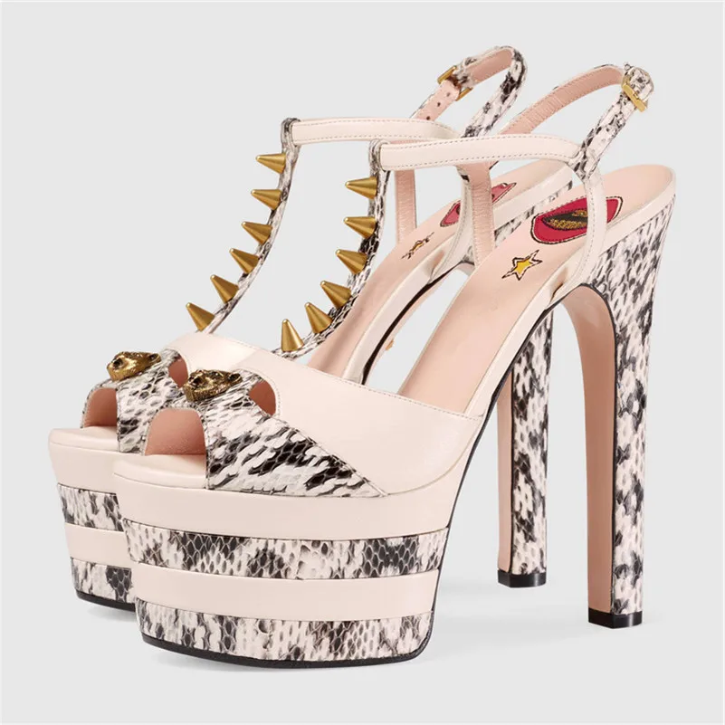 COVIBESCO/Модная пикантная обувь из искусственной кожи с пряжкой на платформе на очень высоком каблуке; коллекция года; Летняя обувь в стиле панк для ночного клуба; новые женские босоножки