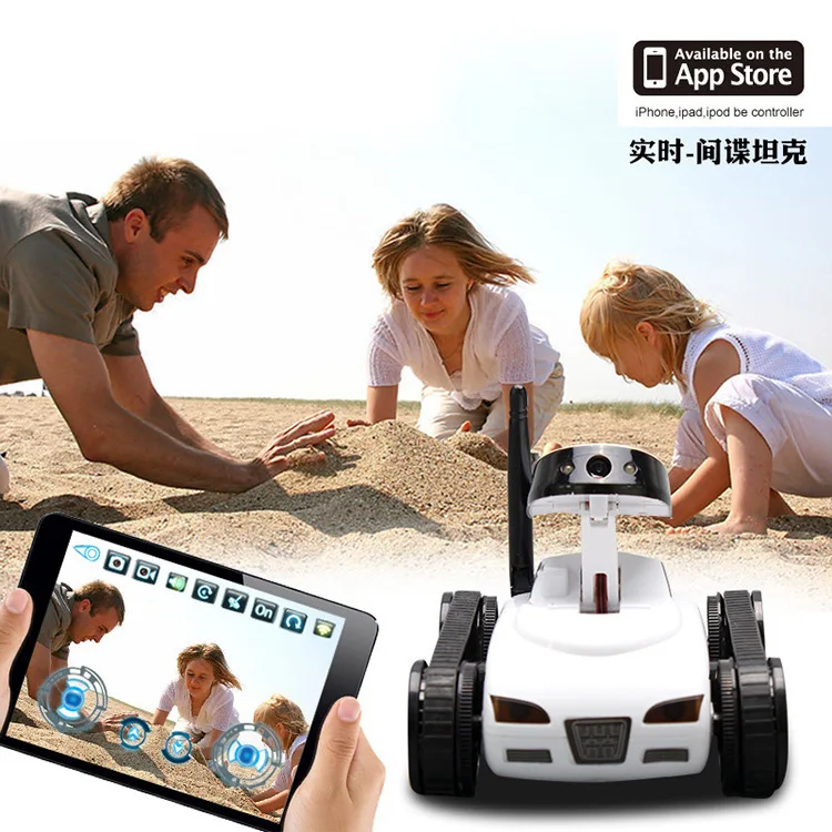 

Mini Remote Control Toys Wifi Robot Camera RC Tank APP Real-time Controlled IOS IPHONE Smart Device for Children Kis Gifts