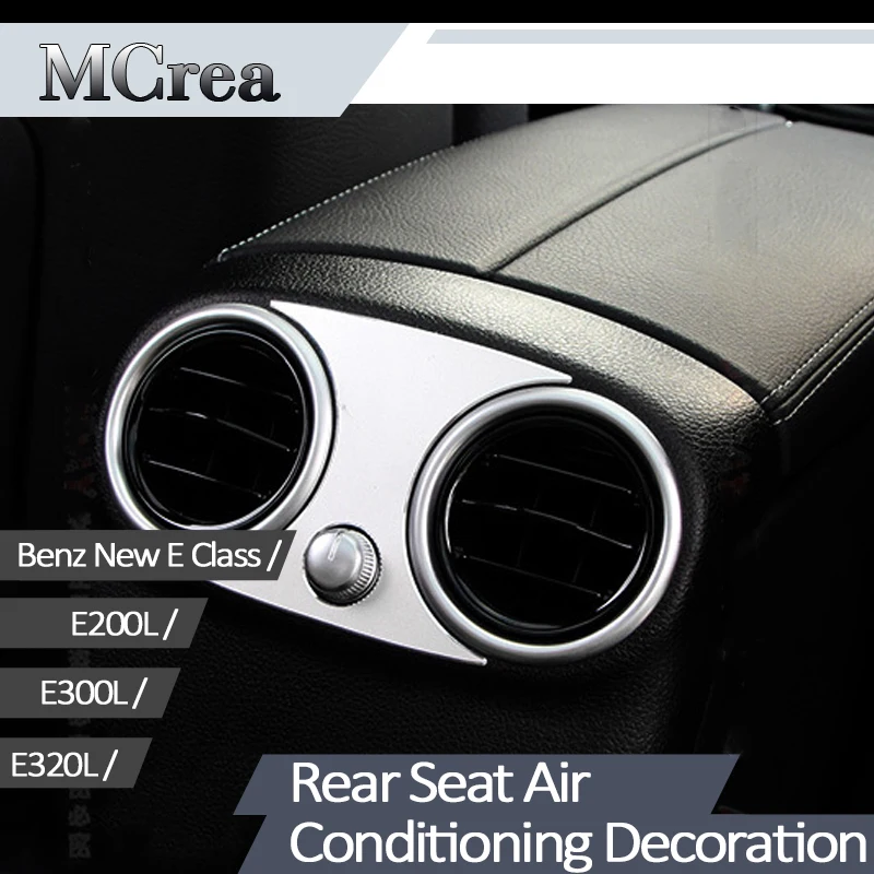MCrea 1pc Car Styling Stickers For Mercedes Benz W213 Rear Back Seat Air Condition Outlet Frame Rings Cover Trim AMG Accessories |