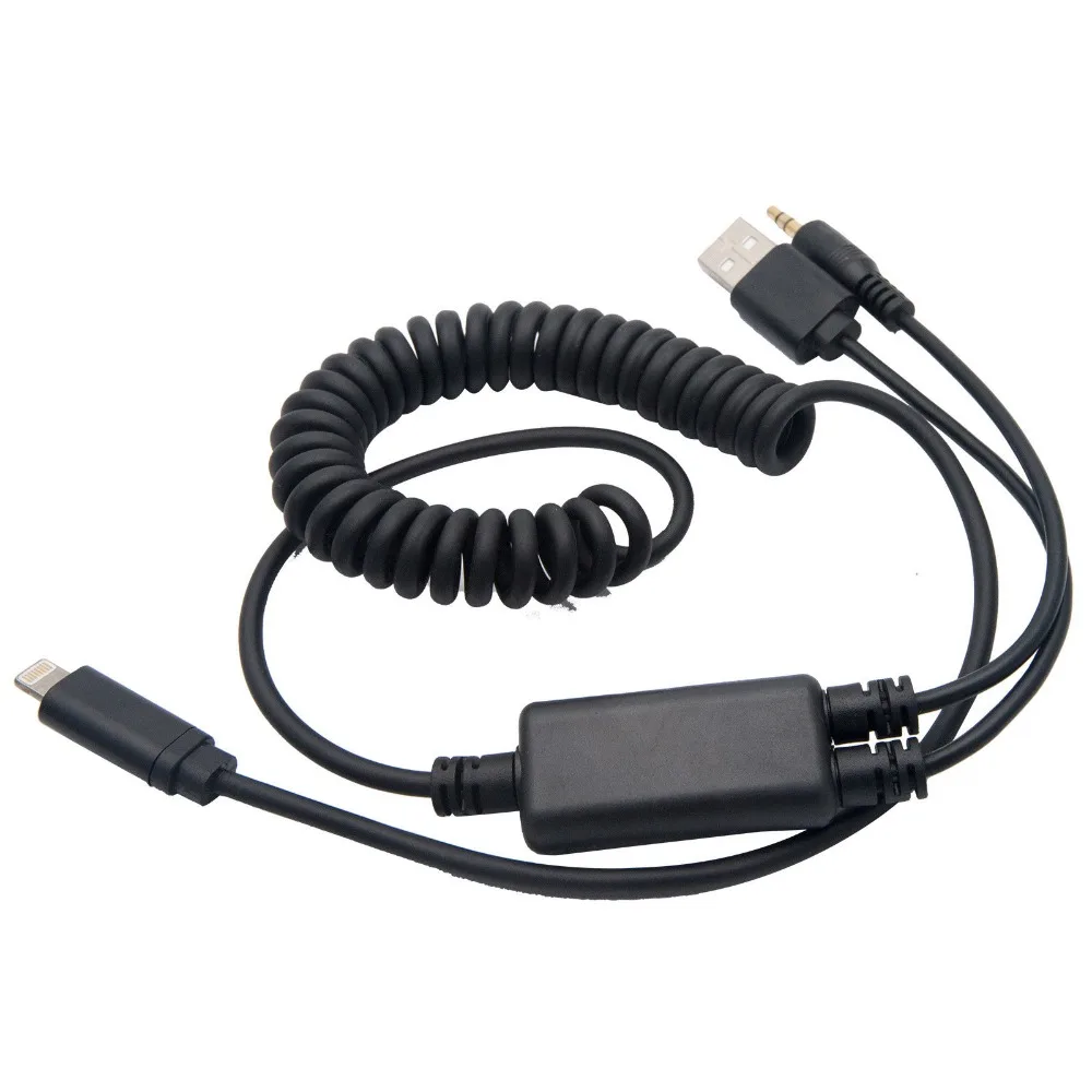 Для BMW/MINI Y Lightning USB к AUX Адаптерный кабель для Ipod Iphone 5 6 7 8 X