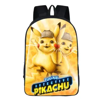 

Children Schoolbags Pokemon Pikachu Teenagers Kids Backpacks School Bags Back pack Boys Girls Cartoon Schoolbag Mochila