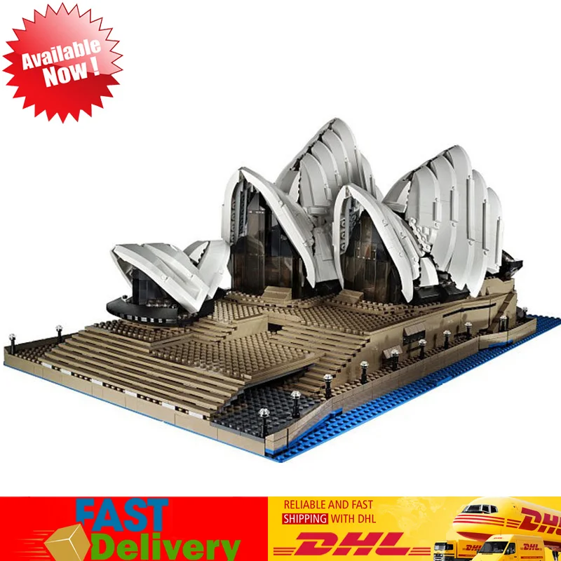 

Lepin 17003 2989pcs Sydney Opera Huose Australia's Architectural Building Blocks Bricks Model Toys Compatible LegoINGlys 10234