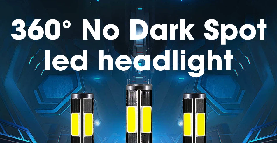 q1_01 4 Side lamp Unique Chip Spotlight H7 Led Headlight auto Car Light hb4 9006 H8 H11 hb3 9005 led bulb Red 12000Lm 6000K