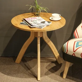 

Coffee Tables Living Room Furniture Home Furniture wood tea table basse minimalist modern round triangle oval desk 60*60*57.5cm