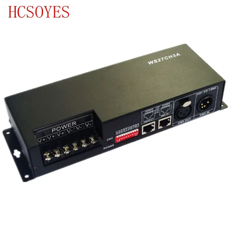 

27 channel 9 group dmx 512 led decoder RGB controller use for led strip
