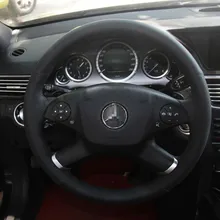 Чехол для Benz E260 E300 2013 S350 Mercedes-benz, рулевого колеса Крышка Швейные руля чехол Сделай Сам автостайлинг из натуральной кожи