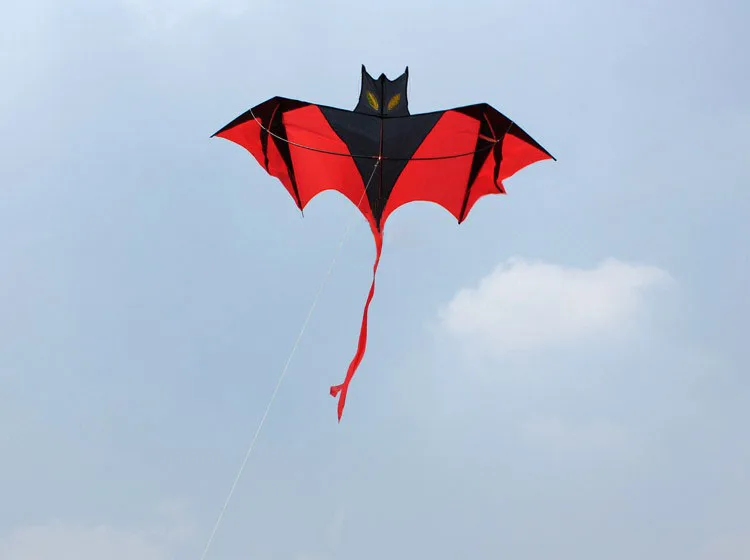High quality 1.8 m Red Bat Power Kite  With  Kite Handle And Line Good Flying 4