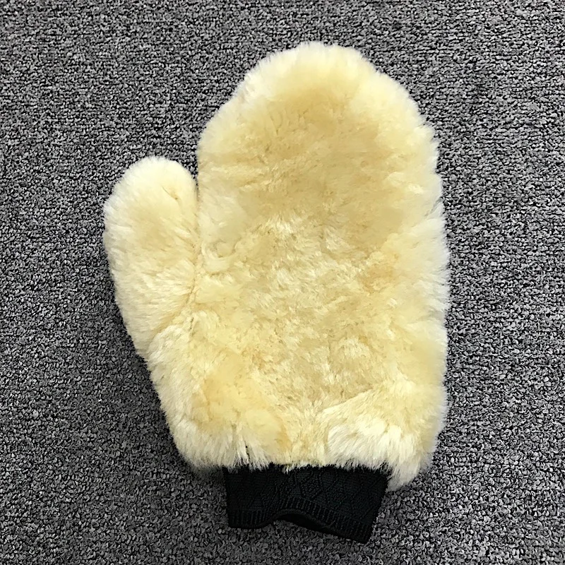 Lambswool Wash Mitt Soft Sheepskin Wash Glove Car Cleaningin Washing