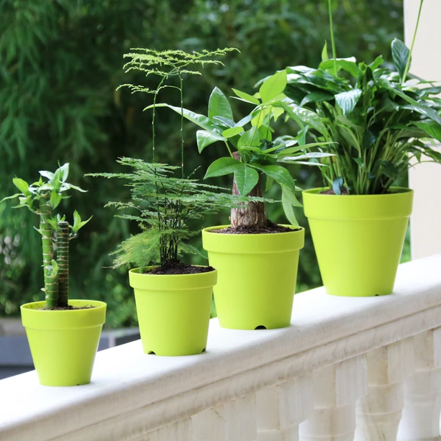 Free Shipping Six Colours Plastic Clay Flower Pot For Plant Home And Free Shipping Six Colours Plastic Clay Flower Pot For Plant Home And Garden