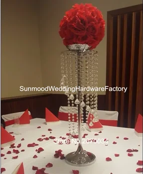 

Hot Sale Clear Crystal plastics wedding table Centerpieces