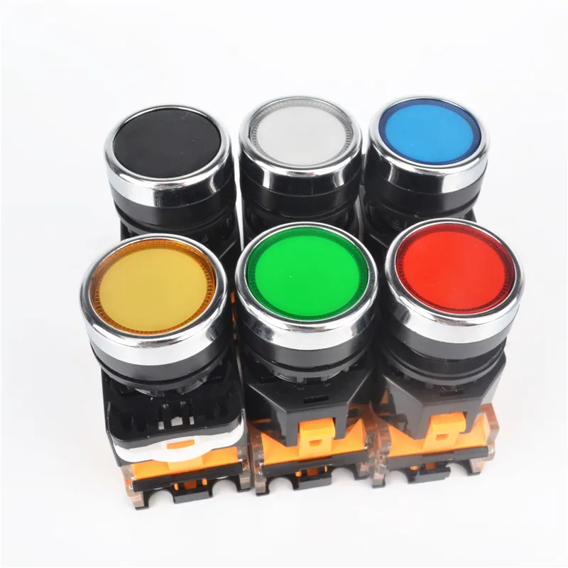 

22mm momentary Latching Self-locking Push button switch 1NO+1NC