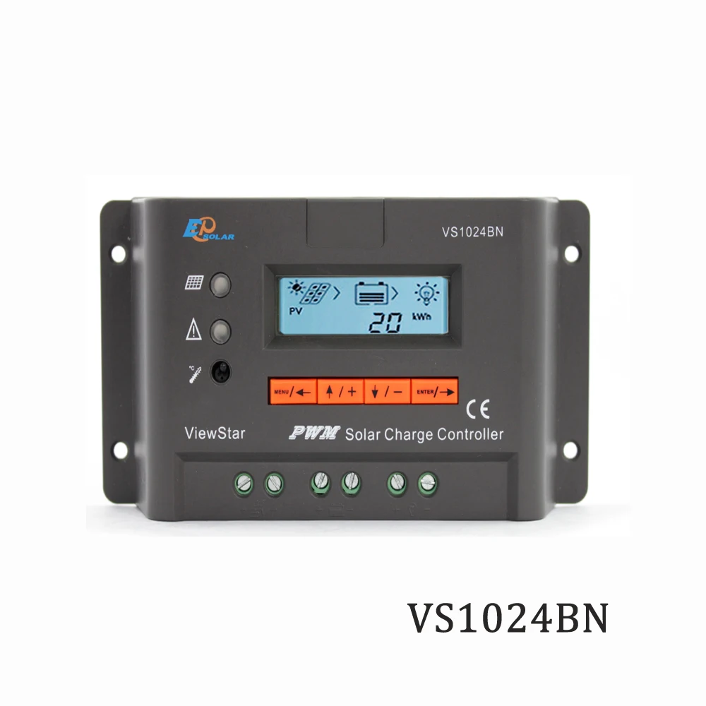 

Solar Charge Controller VS1024BN 10A 12V 24V EP PWM Viewstar Programmable charger Regulators support MT50 WIFI Bluetooth elog01