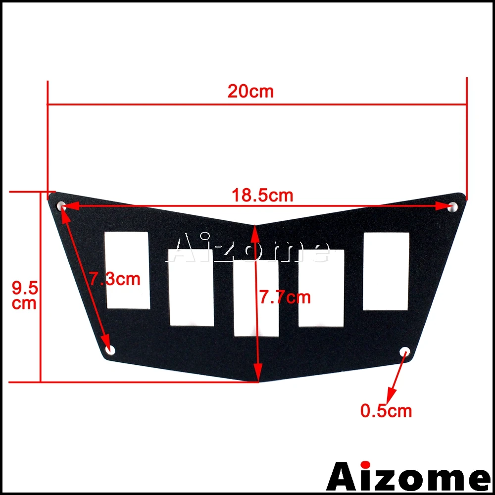 Алюминиевая фотопанель для Polaris RZR 900 XP 2011 2014 800 570 черная панель переключателя
