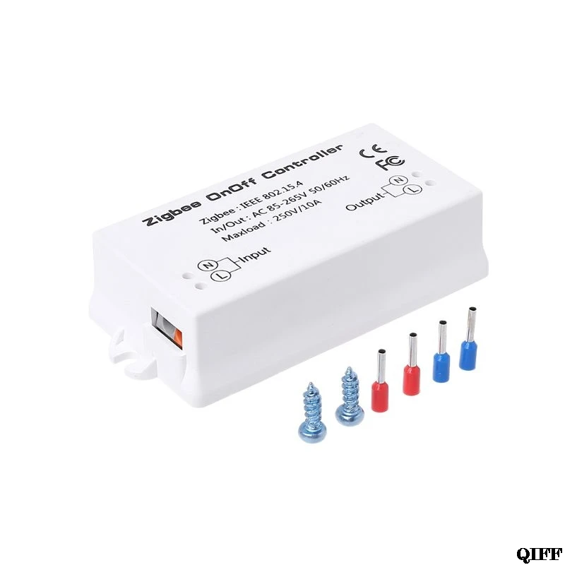 

Zigbee On/Off Controller Smart Switch APP Remote Control Smart Home Module AC85-265V 10A Mar28