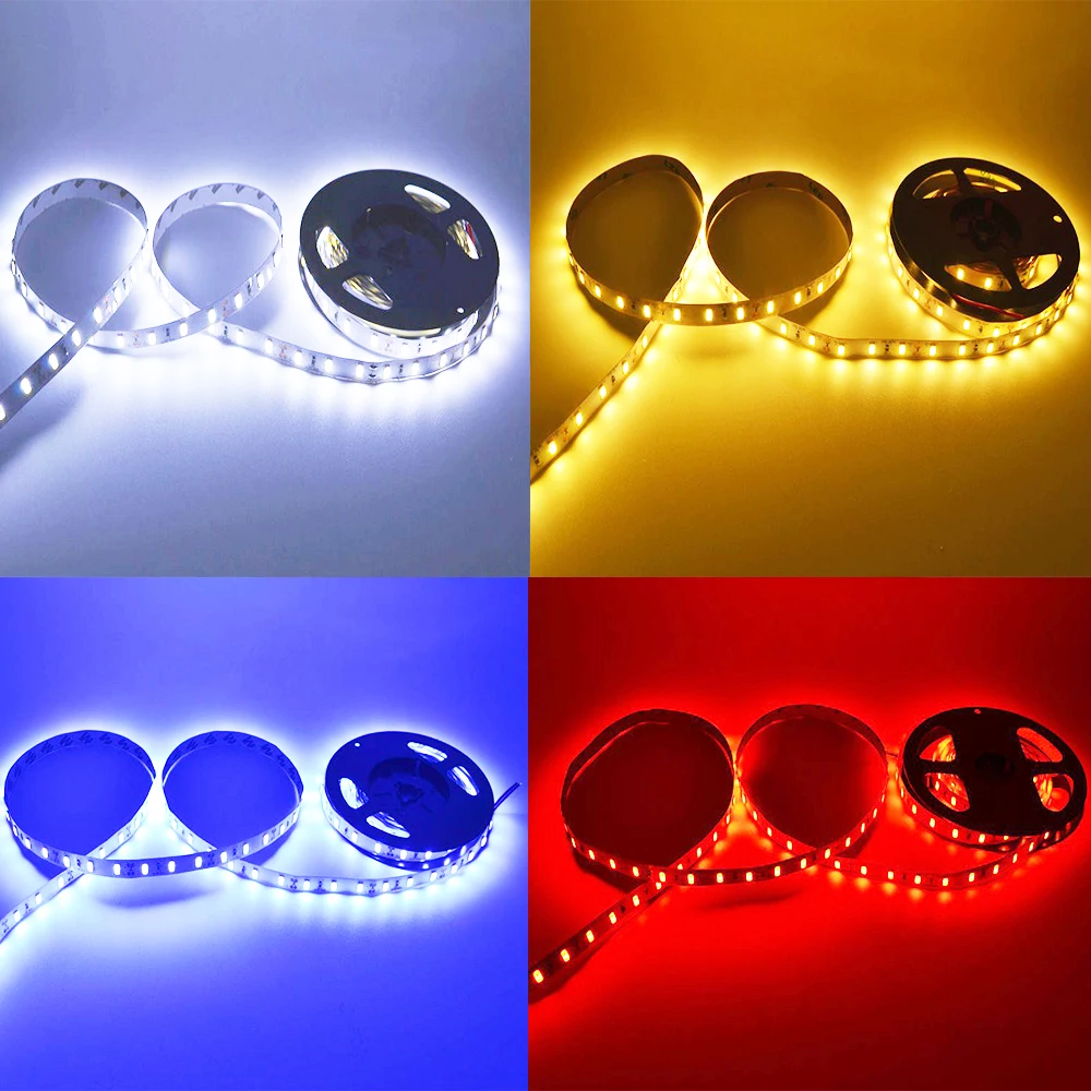 1/2/3/4/5 м IP65 водонепроницаемая светодиодная лента 5630 SMD DC12V 60 светодиодов/м 5730 бар