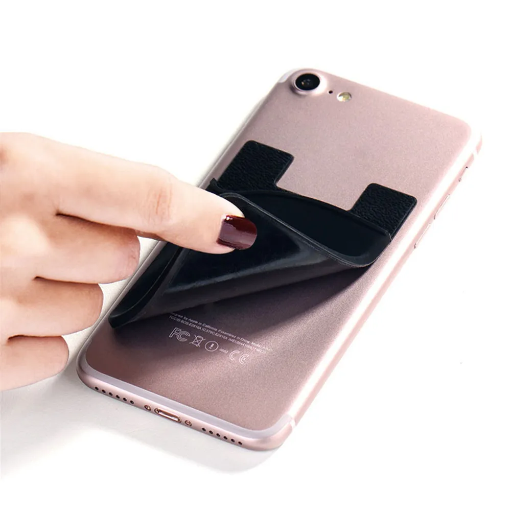 

Adhesive Silicone Credit Card Pocket Money Pouch Holder Case For Cell Phone Credit Cards Keys Change Headset Line @30