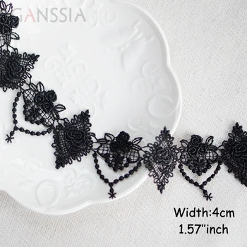 

1yard/lot Width: 4cm Vintage Hollow Heart Design Water Soluble Lace Trim For Scrapbooking Garment Accessories(ss-601)