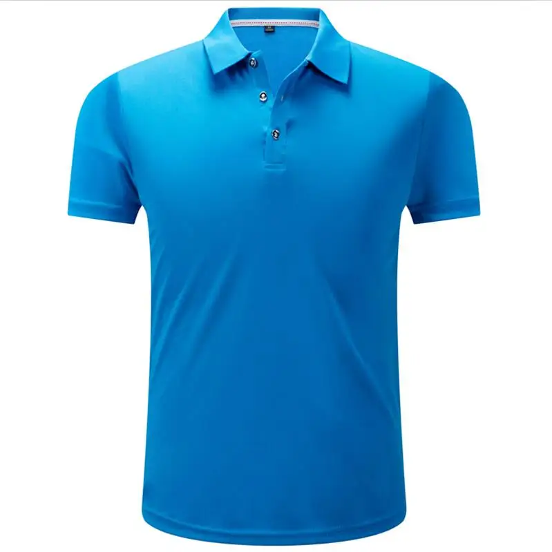 Sky blue Мужская рубашка поло, Camisa masculina, хлопковая рубашка с коротким рукавом, брендовые майки, летние спортивные майки golftennis Blusas, топы - Цвет: Sky blue