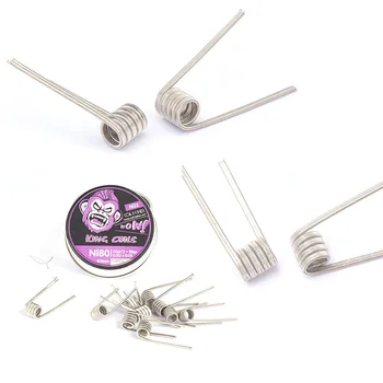 

Coil father pre-built coil NI80/NI90 0.3/0.2/0.18/0.22 /0.26ohm vape coil wire for RDA/RTA tank