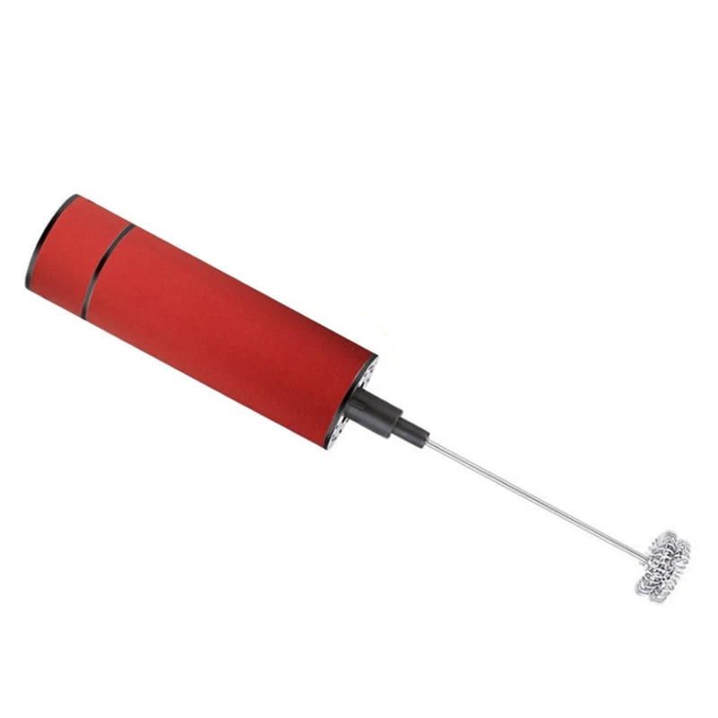 

Milk Frother, Electric Handheld Milk Foamer With Double Stainless Steel Whisk Head For Cappuccinos, Bulletproof Coffee, Latte
