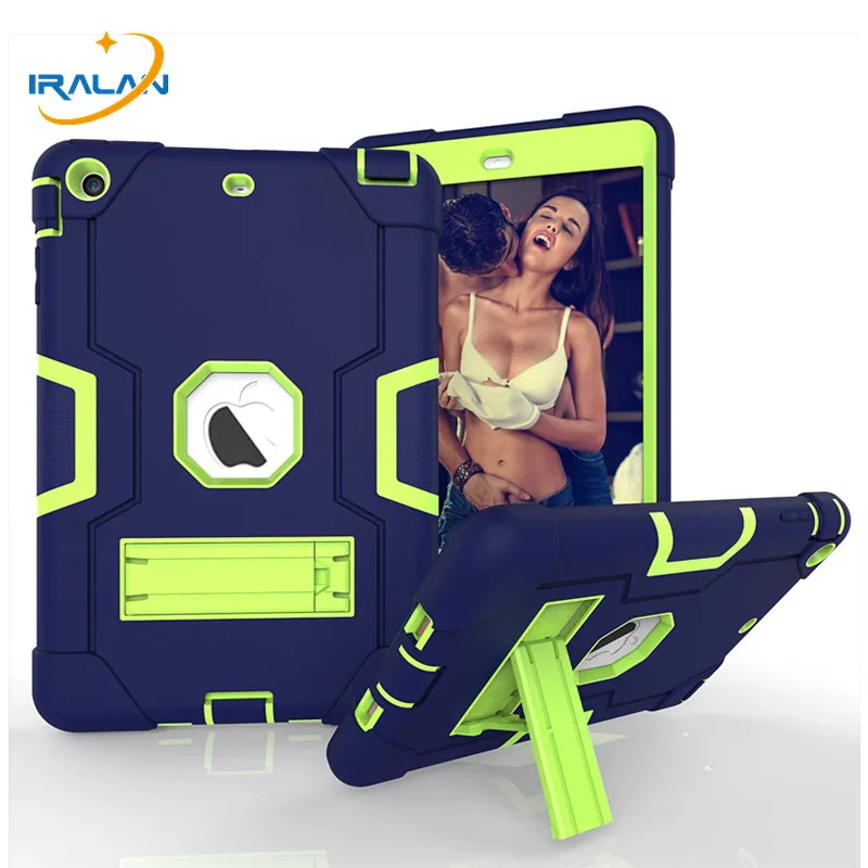 

Armor Protective Cover for IPad Mini 1 2 3 Hybrid Stand Hard PC+TPU Rubber Armor Tablet Case for IPad Mini 123 7.9 inch+film+pen