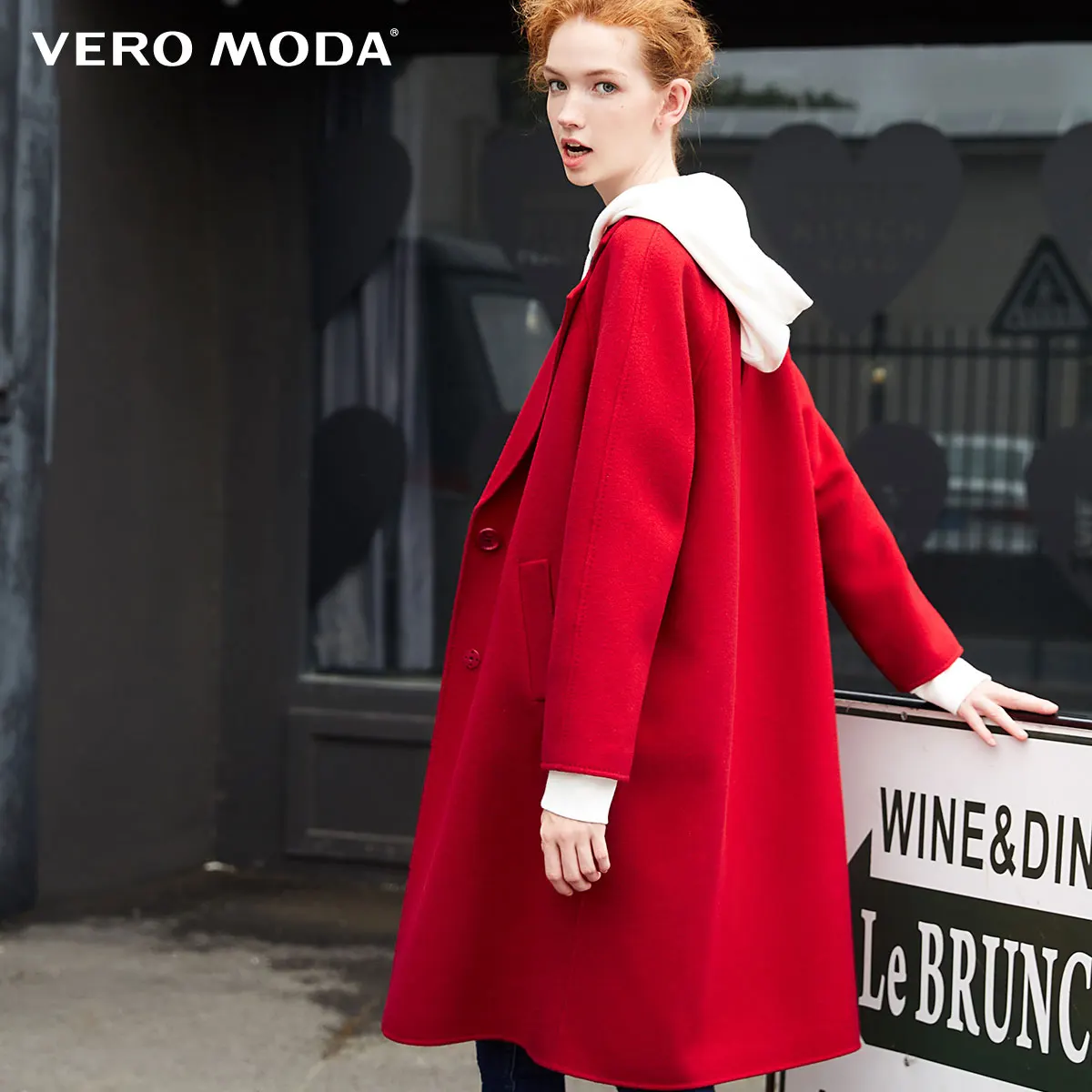 Vero Moda Женское пальто средней длины из шерсти | 318327505