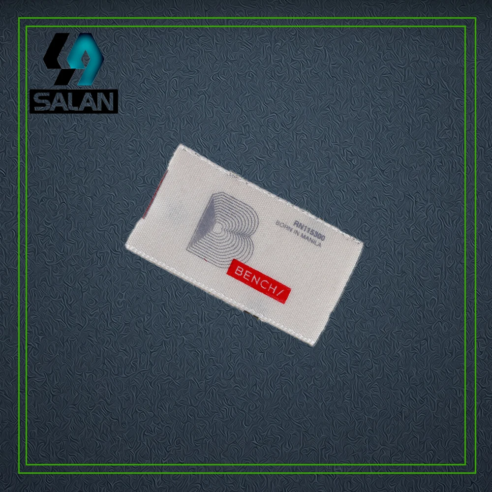 Customized Two Colors Logo Satin Washing Labels for Garment Custom Clothing Printed Silk Material Fabric Sewing Tags | Дом и сад