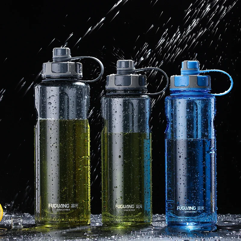 Bpa-free 2L sports travel outdoor equipped water bottle Creative portable large capacity Plastic space kettle with tea infuer