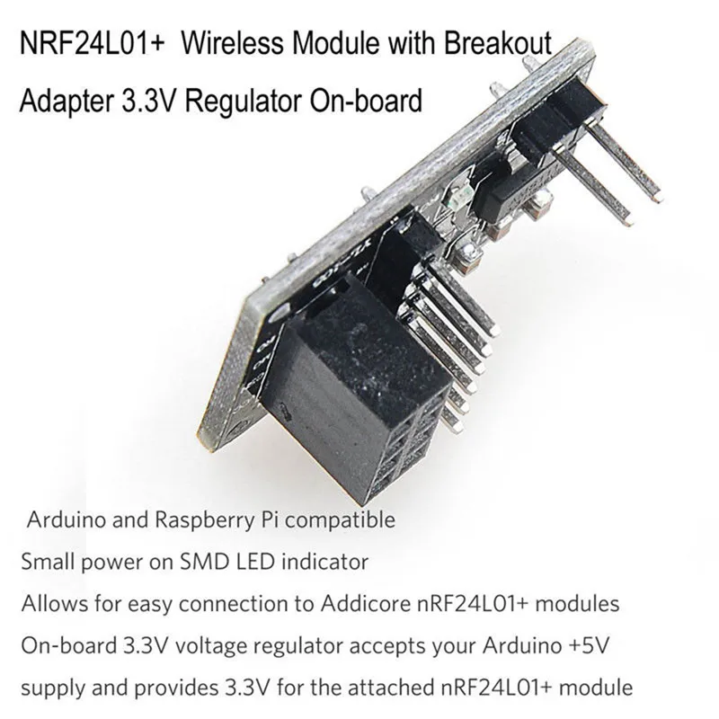2 шт./лот 3 V регулятор бортовой NRF24L01 + беспроводной модуль с Breakout