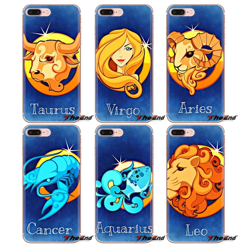 Прозрачный чехол из ТПУ для Huawei Mate Honor 4C 5C 5X6X7 7A 7C 8 9 10 8C 8X20 Lite Pro Овен Телец Gemini Cancer Leo
