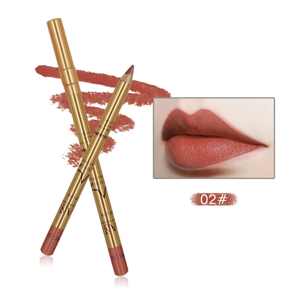 IMAGIC/Карандаш для губ IMAGIC Metal women Lasting Lipliner Водостойкий карандаш для губ 8 цветов td0320 Прямая поставка - Цвет: B